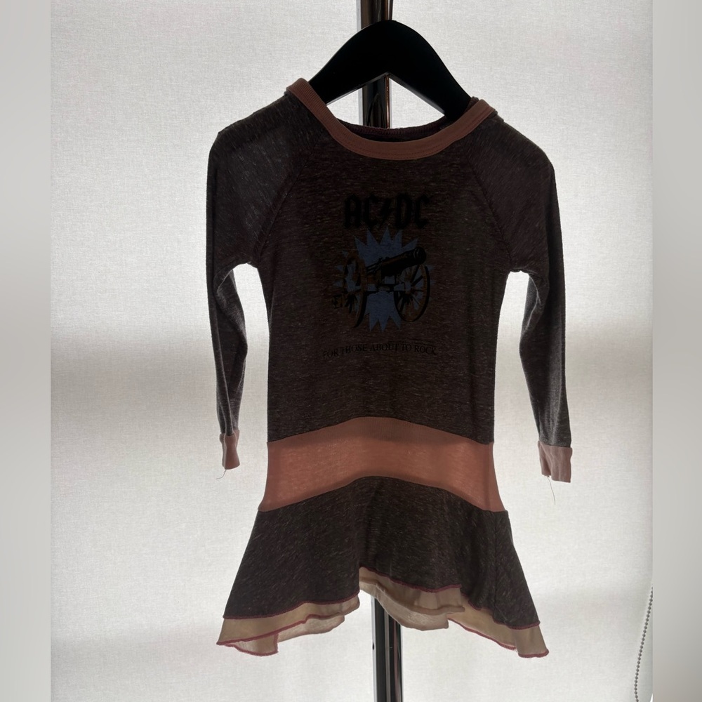 Rowdy Sprout AC/DC “For Those About to Rock” Baby Dress